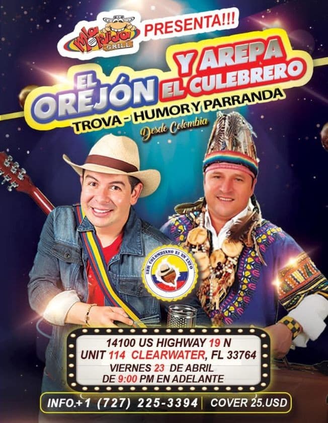 Event - El Orejon y Arepa El Culebrero - Clearwater, Florida - April 23, 2021 | concert tickets