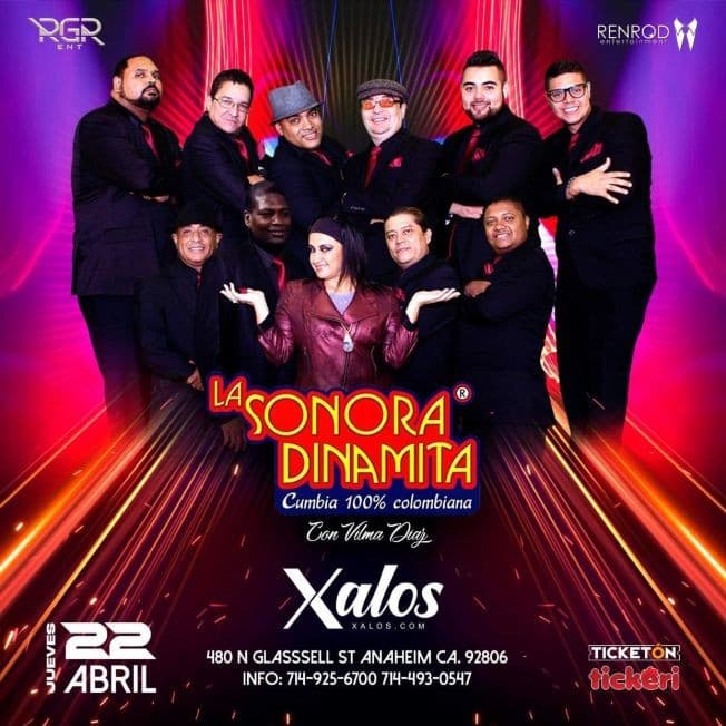 Event - La Sonora Dinamita con Vilma Diaz en Vivo! - Anaheim, California - April 22, 2021 | concert tickets