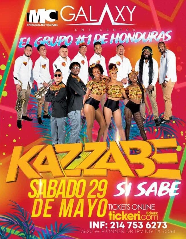 Event - Kazzabe En Vivo [Irving/Dallas, Texas] - Irving, Texas - May 29, 2021 | concert tickets