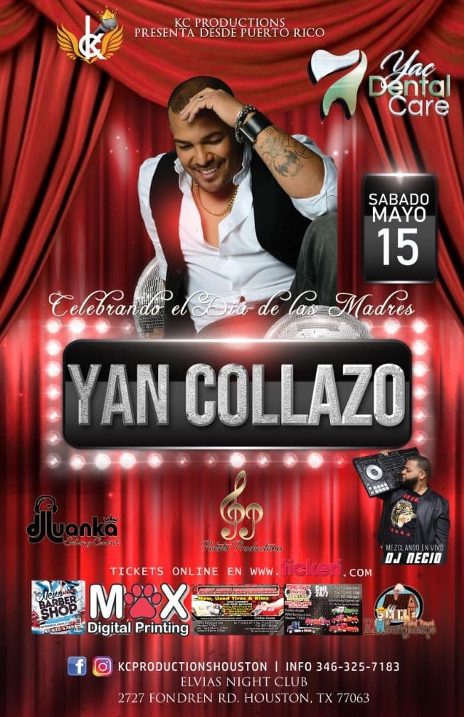 Event - Yan Collazo - Houston, Texas - May 15, 2021 | concert tickets