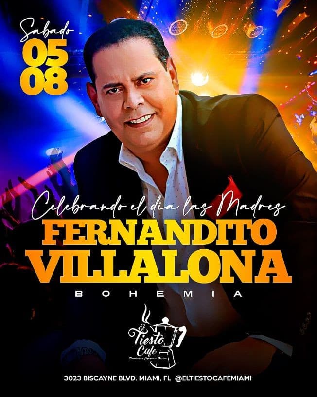 Event - Celebrando el Dia de las Madres: Fernandito Villalona en Concierto! - Miami, Florida - May 8, 2021 | concert tickets