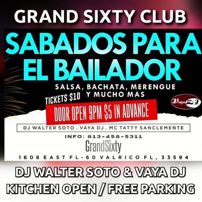 Event - Sabados Para El Bailador - Tampa, FL - Valrico, Florida - April 10, 2021 | concert tickets