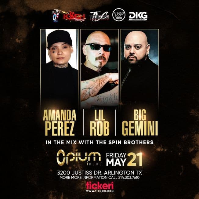 Event - Amanda Perez, Lil Rob and Big Gemini en Vivo! - Arlington, Texas - May 21, 2021 | concert tickets