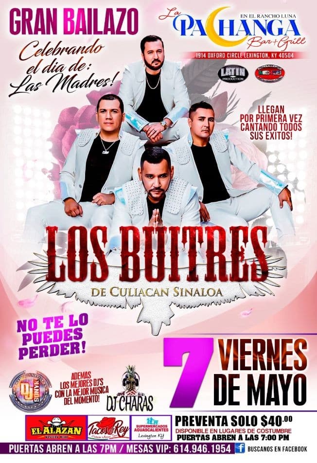 Event - Los Buitres de Culiacan, Sinaloa- Lexington Ky - Lexington, Kentucky - May 7, 2021 | concert tickets