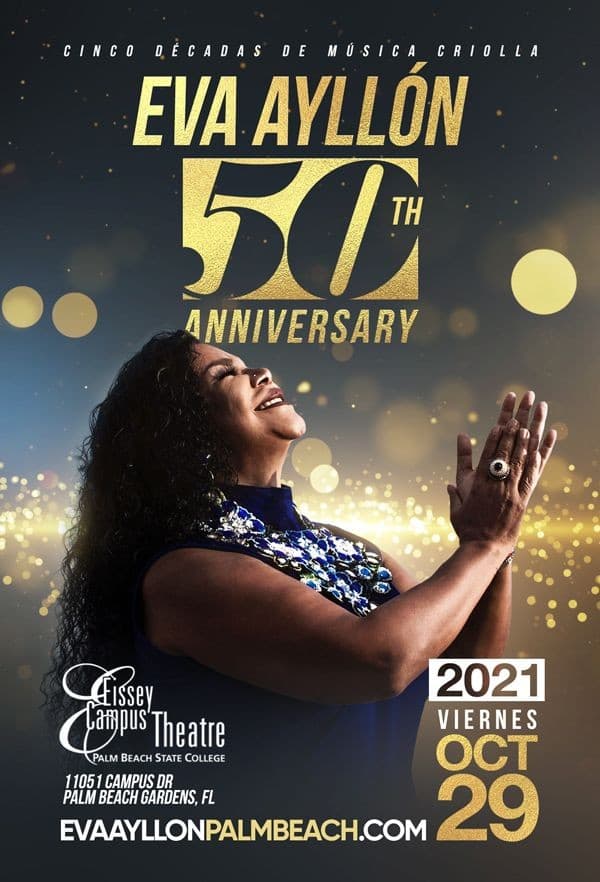 Event - Eva Ayllon en West Palm Beach, FL NUEVA FECHA - Palm Beach Gardens, Florida - October 29, 2021 | concert tickets