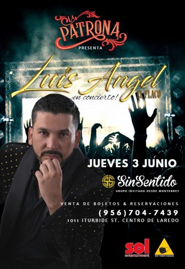 Event - Luis Angel El Flaco En Concierto - Laredo, Texas - June 3, 2021 | concert tickets