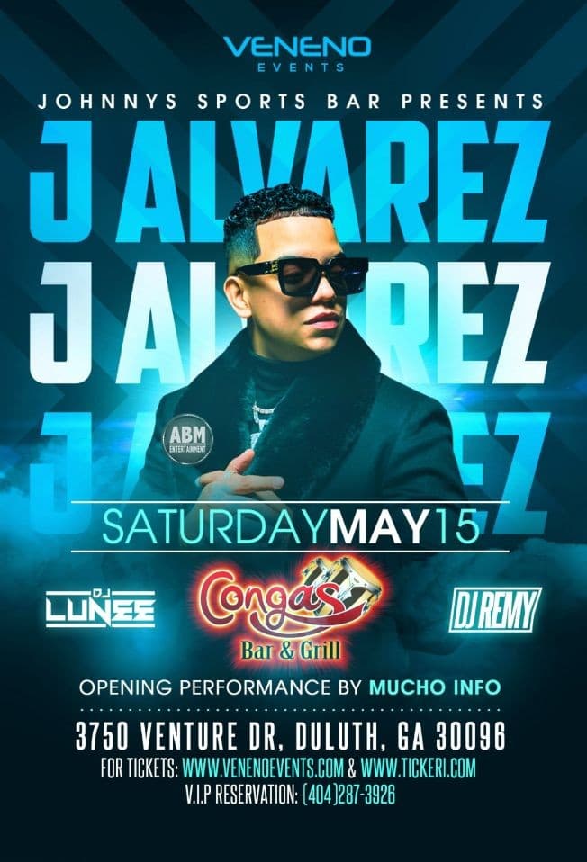 Event - J ALVAREZ En Concierto - Duluth, Georgia - May 15, 2021 | concert tickets