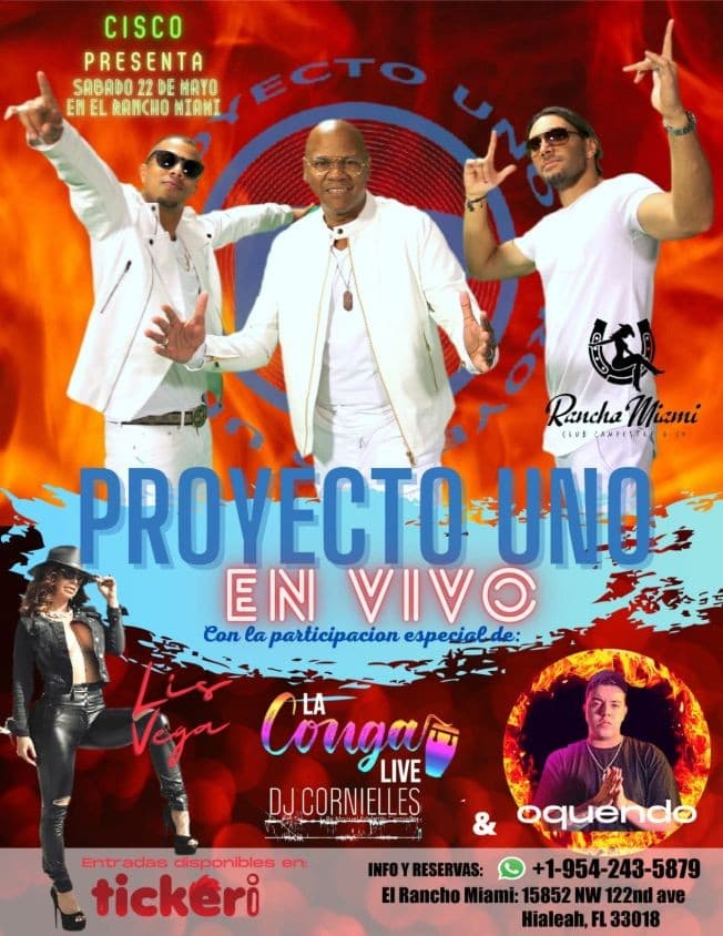 Event - Proyecto 1 - Hialeah, Florida - May 22, 2021 | concert tickets