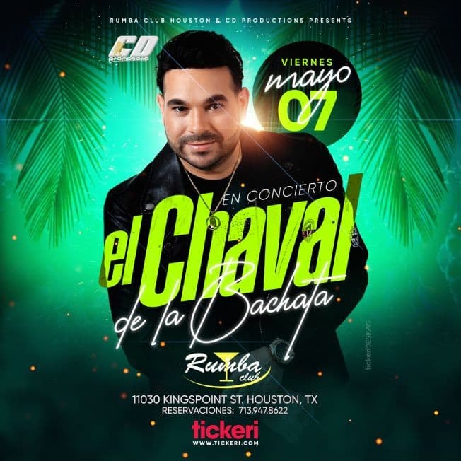 Event - El Chaval de la Bachata en Concierto! - Houston, Texas - May 7, 2021 | concert tickets