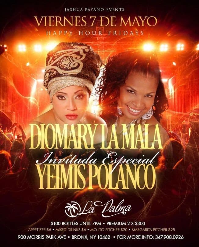 Event - DIOMARY LA MALA - BRONX, New York - May 7, 2021 | concert tickets