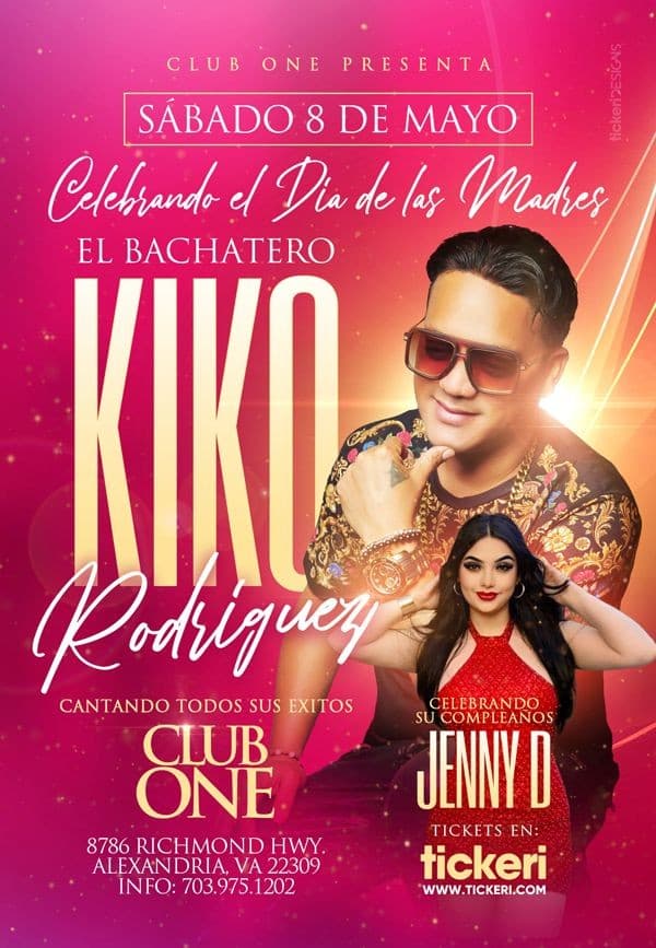 Event - El Bachatero Kiko Rodriguez en Vivo! - Alexandria, Virginia - May 8, 2021 | concert tickets