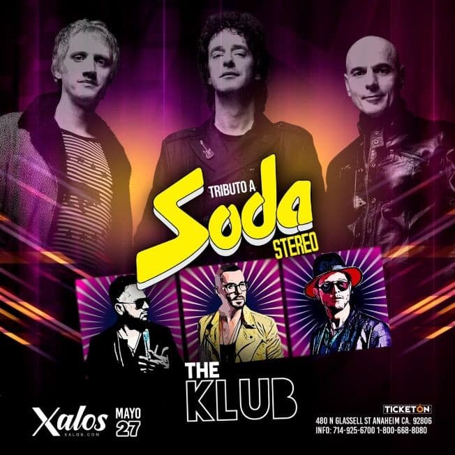 Event - Tributo a Soda Stereo en Anaheim CA - Anaheim, California - May 27, 2021 | concert tickets