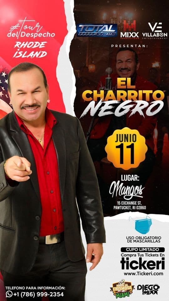 Event - El Charrito Negro en Concierto! - Pawtucket, Rhode Island - June 11, 2021 | concert tickets