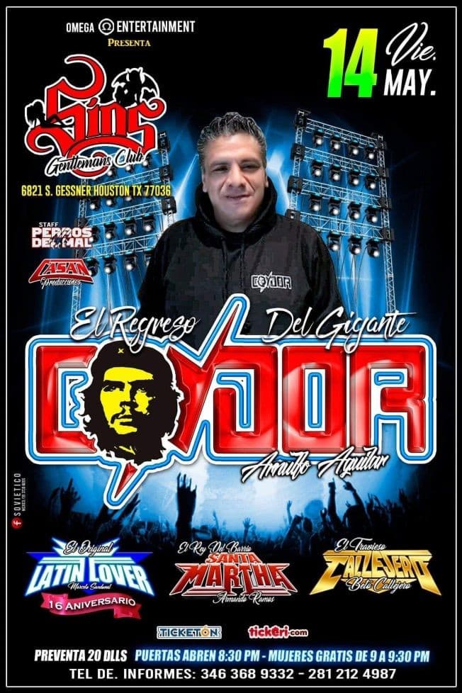 Event - Arnulfo Aguilar Sonido Condor en Vivo! - Houston, Texas - May 14, 2021 | concert tickets