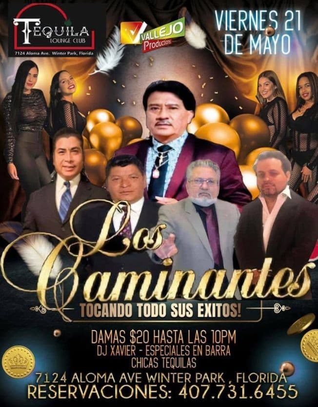 Event - Los Caminantes en Concierto en Tequila Lounge Club! - Winter Park, Florida - May 21, 2021 | concert tickets