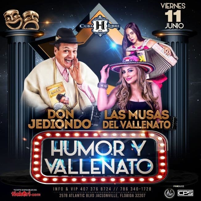 Event - DON JEDIONDO Y LAS MUSAS DEL VALLENATO POSPUESTO - Jacksonville, Florida - June 11, 2021 | concert tickets