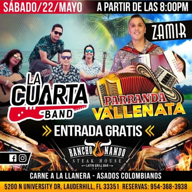 Event - La cuarta - Lauderhill, Florida - 22 de mayo de 2021 | concert tickets