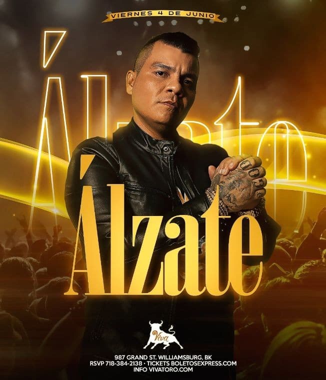 Event - Alzate en Concierto en Viva Toro! - Brooklyn, New York - June 4, 2021 | concert tickets