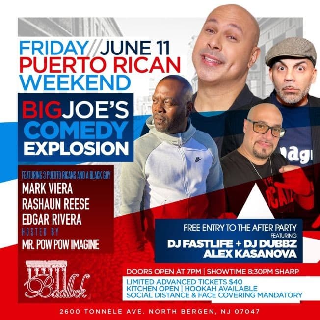 Event - Pre Puerto Rican Day Parade Weekend Comedy Explosion At Baablek Lounge - North Bergen, New Jersey - June 11, 2021 | concert tickets