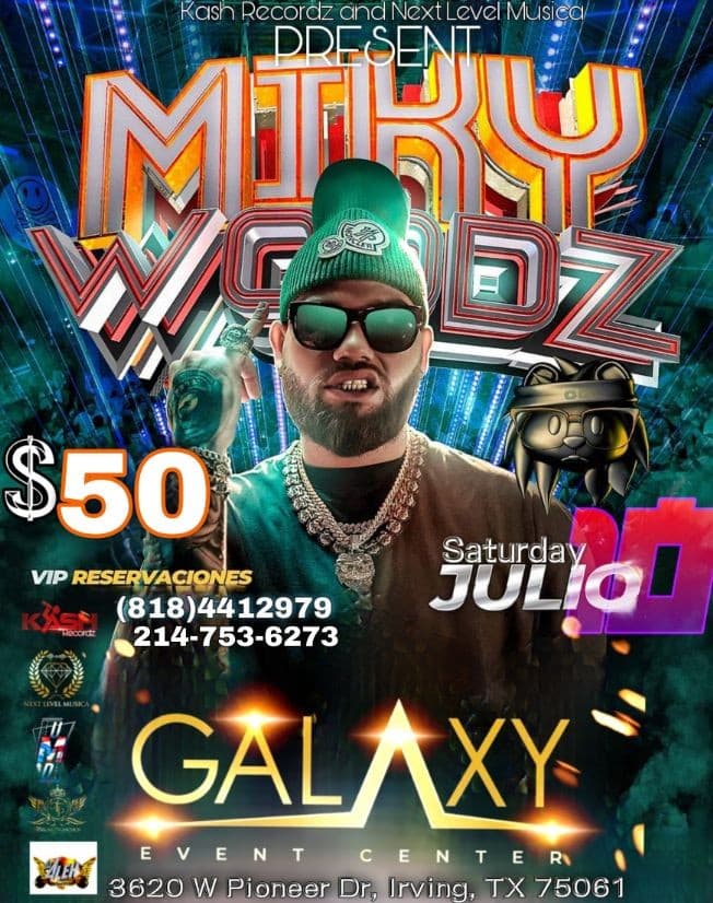 Event - MIKY WOODZ DALLAS - Irving, Texas - July 10, 2021 | concert tickets