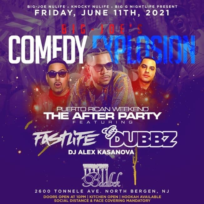 Event - Pre Puerto Rican Day Parade Comedy Explosion After Party At Baablek Lounge - North Bergen, New Jersey - June 11, 2021 | concert tickets