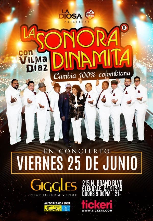 Event - LA SONORA DINAMITA EN LOS ANGELES - Glendale, California - June 25, 2021 | concert tickets