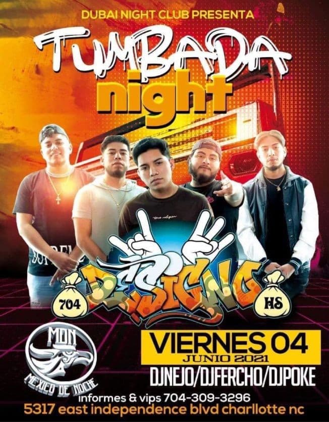 Event - Tumbada Night "Designo 704" en Vivo! - Charlotte, North Carolina - June 4, 2021 | concert tickets