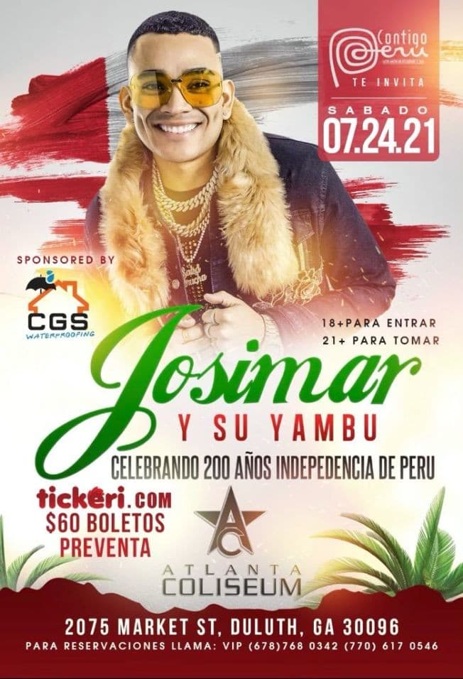 Event - Josimar Y Su Yambu - Duluth, Georgia - July 24, 2021 | concert tickets