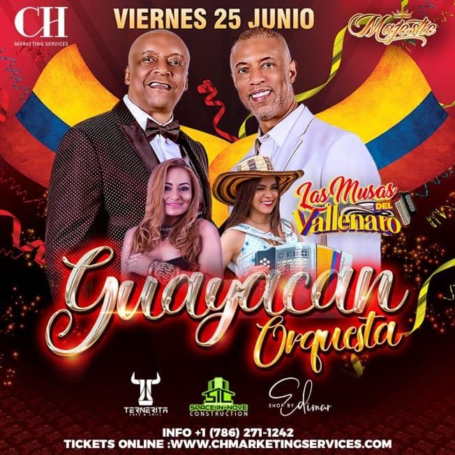 Event - Guayacan Orquesta y Las Musas del Vallenato en Orlando - Orlando, Florida - June 25, 2021 | concert tickets