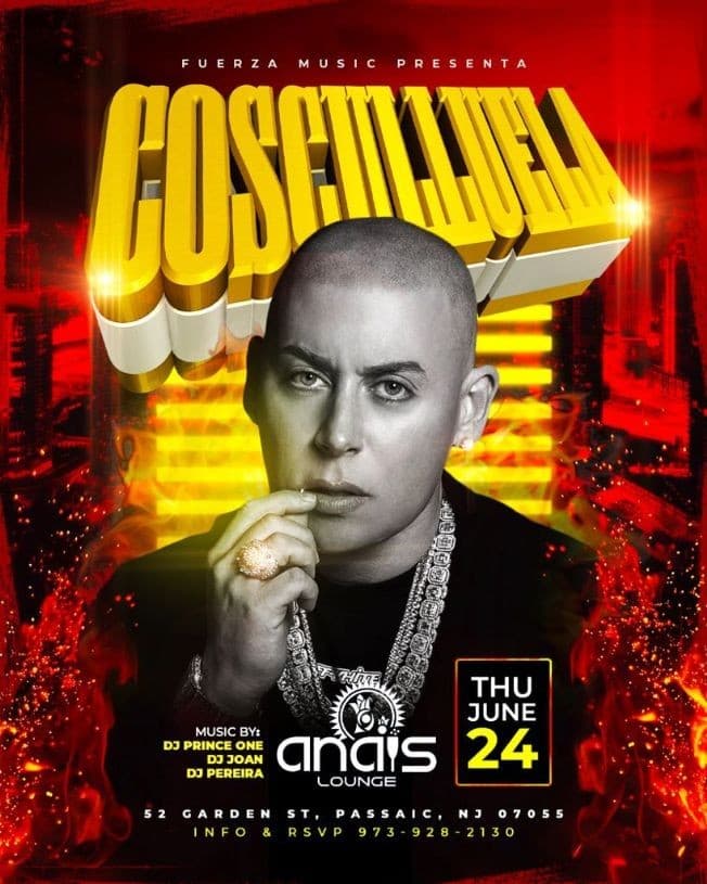 Event - COSCULLUELA - Passaic, New Jersey - 24 de junio de 2021 | concert tickets