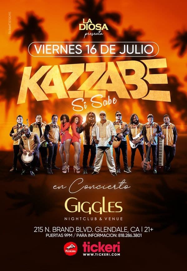Event - KAZZABE EN LOS ANGELES - Glendale, California - July 16, 2021 | concert tickets
