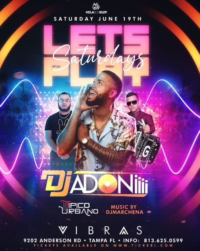 Event - Dj Adoni y Tipico Urbano live - Tampa, Florida - 19 de junio de 2021 | concert tickets