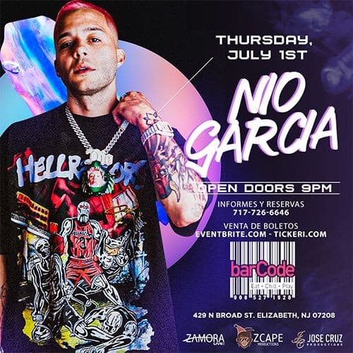 Event - NIO GARCIA EN NEW JERSEY - Elizabeth, New Jersey - July 1, 2021 | concert tickets