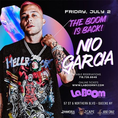 Event - NIO GARCIA EN NEW YORK - Woodside, New York - 2 de julio de 2021 | concert tickets