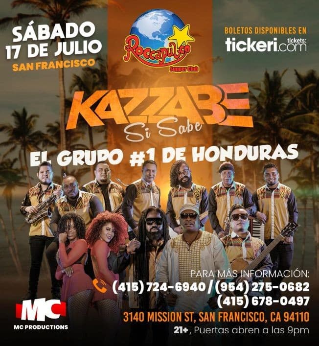 Event - Kazzabe Si Sabe en Vivo! San Francisco (Roccapulco) - San Francisco, California - July 17, 2021 | concert tickets