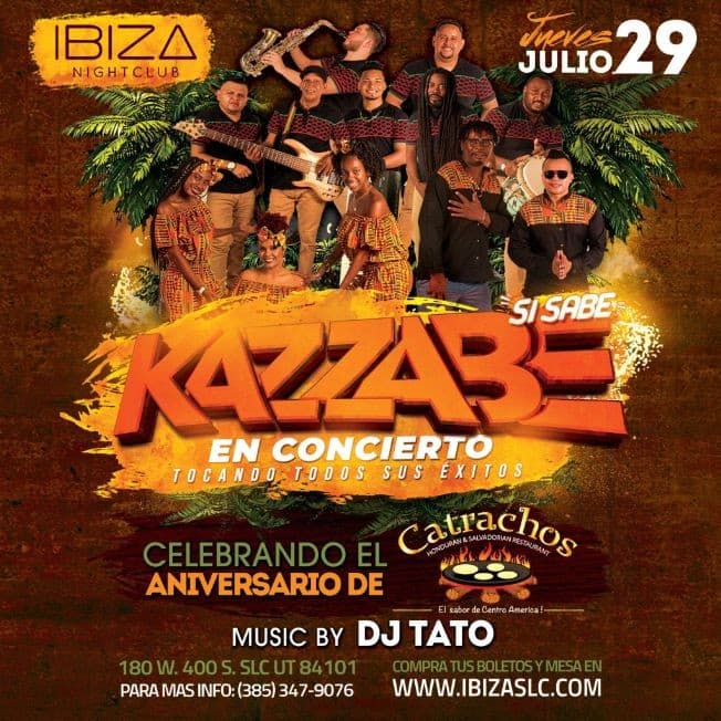 Event - Kazzabe Si Sabe en Concierto en Ibiza Night Club! - Salt Lake City, Utah - July 29, 2021 | concert tickets