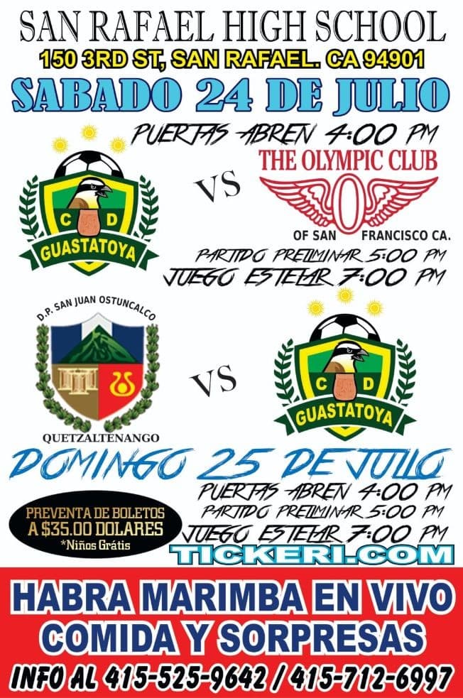 Event - Futbol: CD Guastatoya vs DP San Juan Quetzaltenango en California! - San Rafael, California - July 25, 2021 | concert tickets