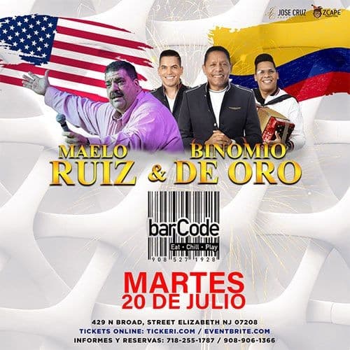Event - BINOMIO DE ORO Y MAELO RUIZ EN NEW JERSEY - Elizabeth, New Jersey - July 20, 2021 | concert tickets
