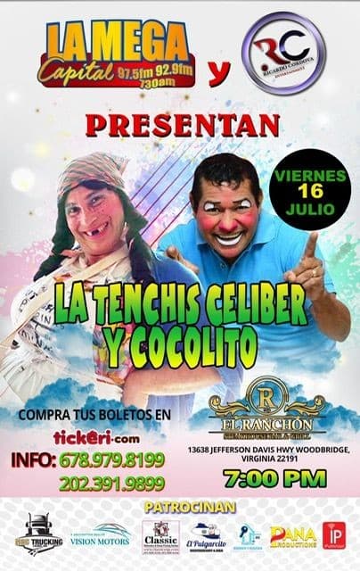 Event - La Tenchis y Cocolito - Woodbridge, Virginia - July 16, 2021 | concert tickets