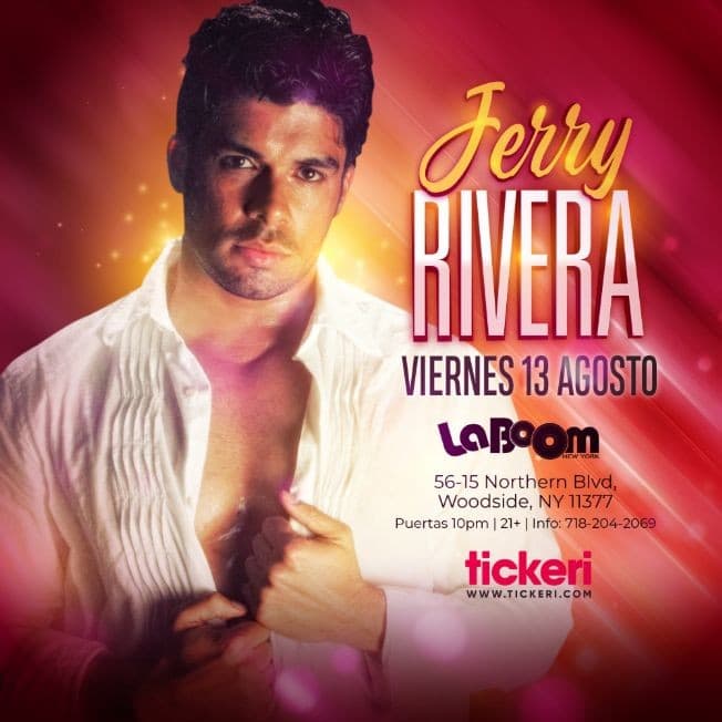 Event - JERRY RIVERA EN NEW YORK - Woodside, New York - August 13, 2021 | concert tickets