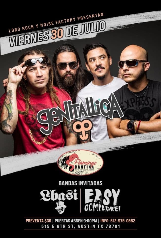 Event - Genitallica - Austin, Texas - July 30, 2021 | concert tickets