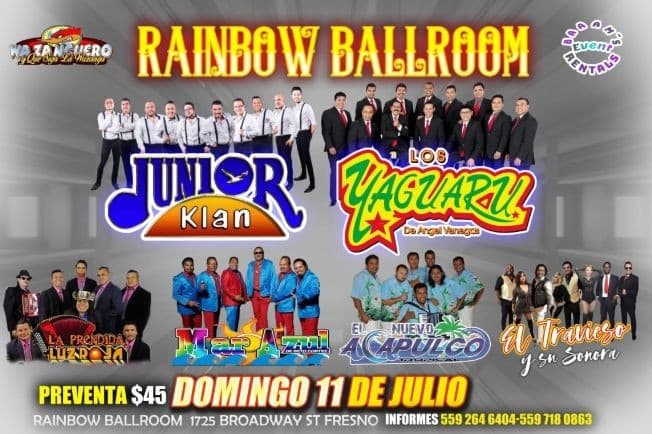 Event - CUMBIATON 2021-RAINBOW BALLROOM - Fresno, California - July 11, 2021 | concert tickets