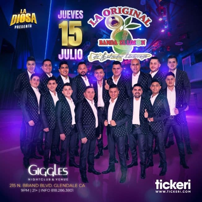 Event - LA ORIGINAL BANDA EL LIMON EN LOS ANGELES - Glendale, California - July 15, 2021 | concert tickets