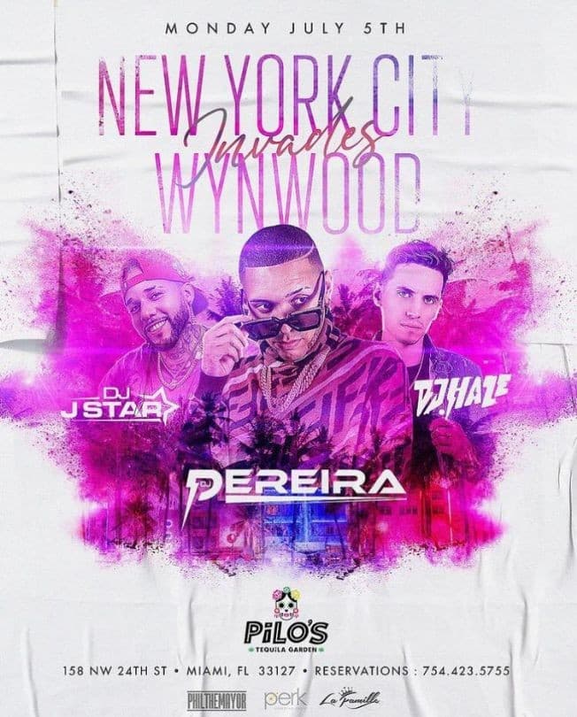 Event - New York City Invades Wynwood At Pilos Tequila Garden - Miami, Florida - July 5, 2021 | concert tickets