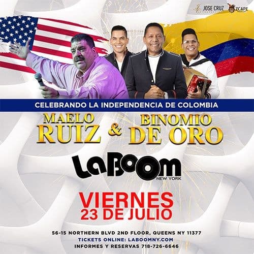 Event - MAELO RUIZ, BINOMIO DE ORO EN CONCIERTO - Woodside, New York - July 23, 2021 | concert tickets