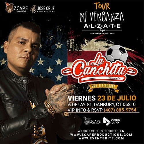 Event - ALZATE EN DANBURY CT "MI VENGANZA TOUR" - Danbury, Connecticut - July 23, 2021 | concert tickets