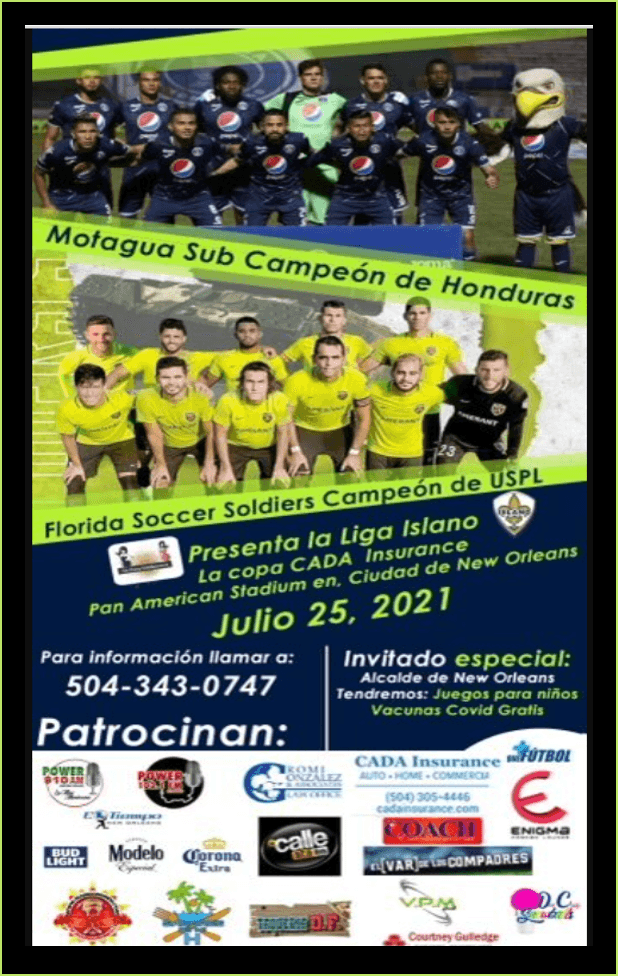 Event - COPA CADA -NEW ORLEANS - MOTAGUA VS FLORIDA SOCCER SOLDIERS - New Orleans, Louisiana - July 25, 2021 | concert tickets