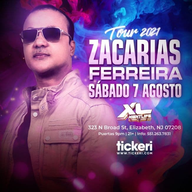 Event - ZACARIAS FERREIRA EN NEW JERSEY - Elizabeth, New Jersey - 7 de agosto de 2021 | concert tickets