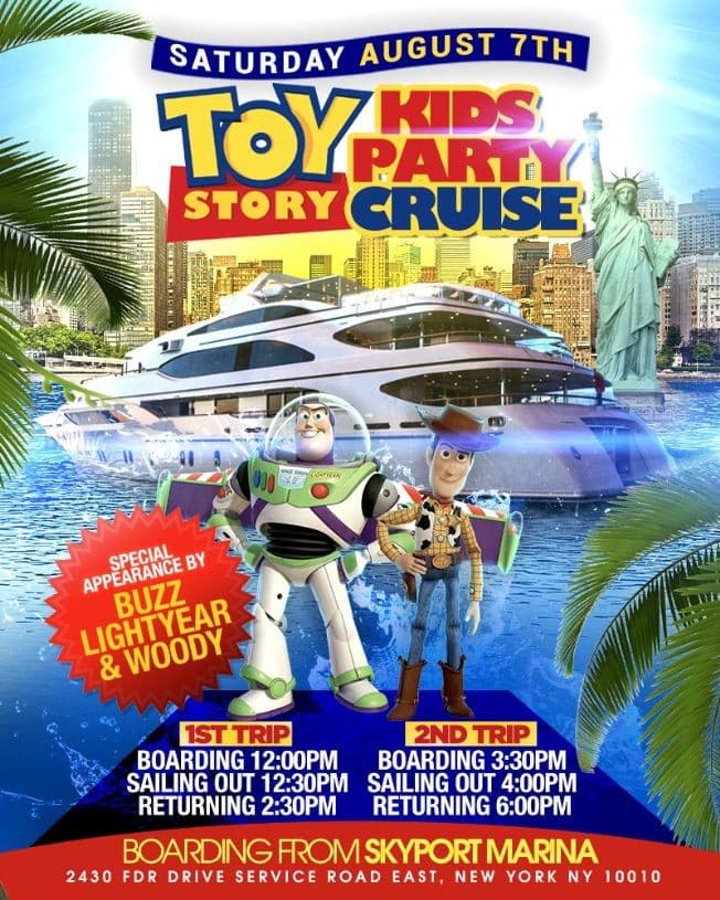 Event - Toy Story Kids Party Cruise (3:30pm-6:00pm) - New York, New York - August 7, 2021 | concert tickets
