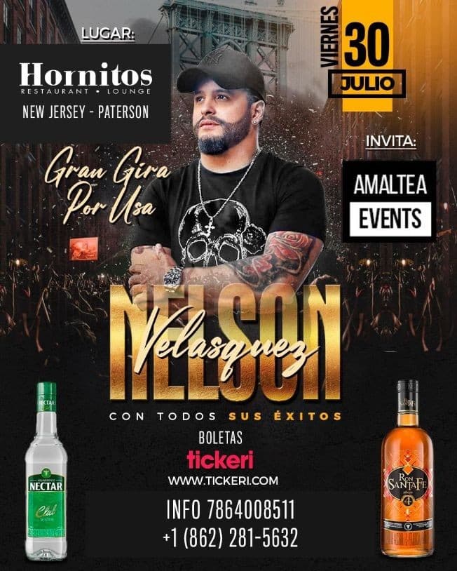 Event - Gran Gira Por USA Nelson Velasquez - Paterson, New Jersey - 30 de julio de 2021 | concert tickets